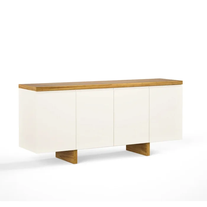 Aparador Buffet SUD 1.8 - Linea Nevada - Off White / Cinamomo en Blanco - Mesas de arrimo, Uruguay | Ecowood, vista 2