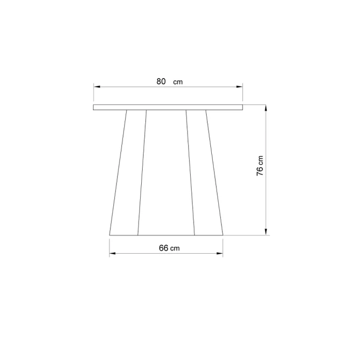 Mesa Polo - 80cm en Madera natural - Mesas de living, Uruguay | Walnut, vista 5