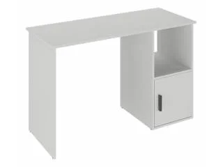 Escritorio 1 Estante y 1 Puerta Nogal en Gris - Escritorios, Uruguay | Quesal, vista 3