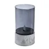 FAROL LED CILINDRICO DE VIDRIO D8x15CM GRIS - Velas y Portavelas, Uruguay | Decohogar, vista 1 de 4