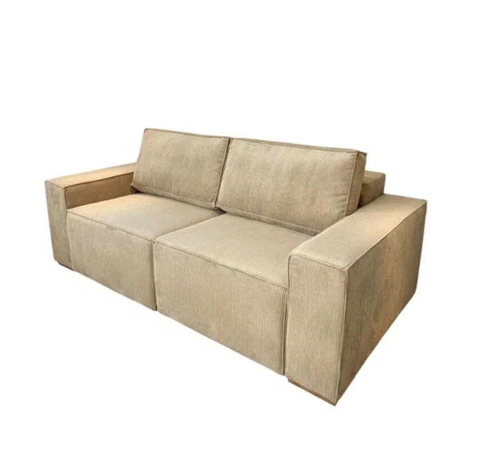 Sofá Retráctil España 3 Cuerpos (210cm) EASY CLEAN – Beige en Beige - Sillones y sofás, Uruguay | Berna home