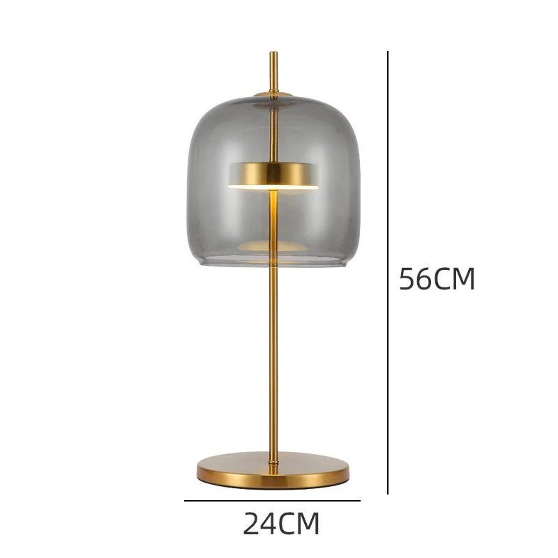 Lámpara de Mesa Niza Dorada – Luz LED Cálida y Diseño Moderno - Lámparas de mesa, Uruguay | Bascu House, vista 3