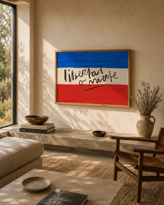 Una frase que marcó historia - Cuadro Libertad o Muerte en Multicolor - Láminas, Uruguay | Kiosko de Mar, vista 3