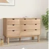 Comoda 6C Mel/Gris Linea Nordica en Madera Maciza - Cómodas, Uruguay | Que Sal Muebleria, vista 10 de 15