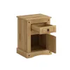 Mesa de luz 1 puerta 1 cajón Natural - Línea Monterrey en Madera natural - Mesas de luz, Uruguay | Ecowood, vista 3 de 3