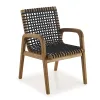 SILLA TRACO C/BRAZO CUERDA NEGRA 56x62x85CM JATOBA - Muebles para el exterior, Uruguay | Vinibel, vista 1 de 3
