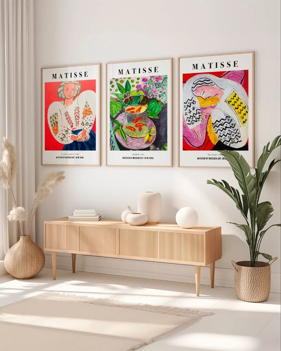 Matisse - MoMA Tríptico en Multicolor - Láminas, Uruguay | La Cuadrería
