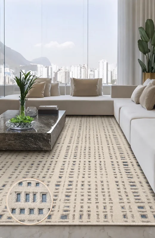 ALFOMBRA TRAMA 200 cm x 250 cm en Beige - Alfombras, Uruguay | Indrana, vista 7