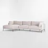Sofá con chaise COSTA Gris IZQUIERDO - Sillones y sofás, Uruguay | Viasono, vista 3 de 5