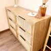 Comoda de 6 cajones con esterilla de viena natural en Madera natural - Muebles, Uruguay | Decoramuss, vista 2 de 3