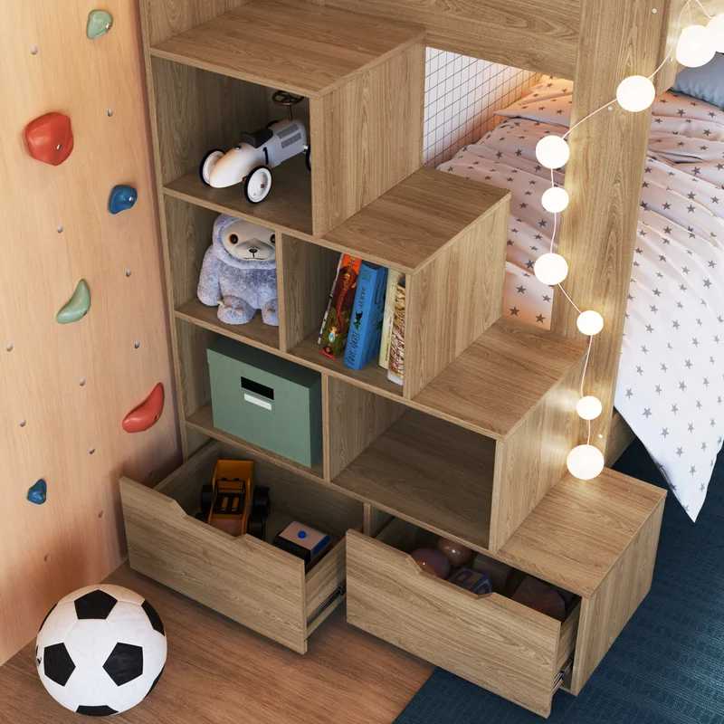 Cucheta Luca – Con Cajones – Marrón - Dormitorio, Uruguay | RM Muebles y Deco, vista 3