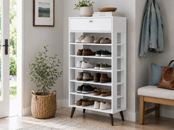 Zapatera Cairo – Blanca - Aparadores y recibidores, Uruguay | RM Muebles y Deco