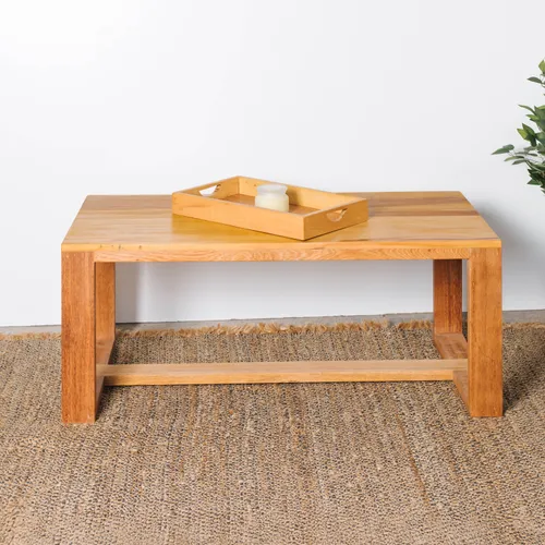 MESA RATONA ANDRÓMEDA 120x60 en Madera natural - Mesas de living, Uruguay | Fundamento Muebles