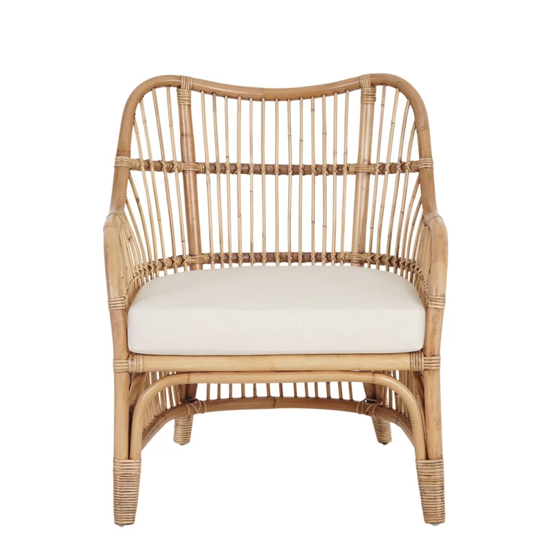 Butaca Rattan Natural-beige Kona Natural en Madera natural - Sillones y sofás, Uruguay | Divino, vista 3