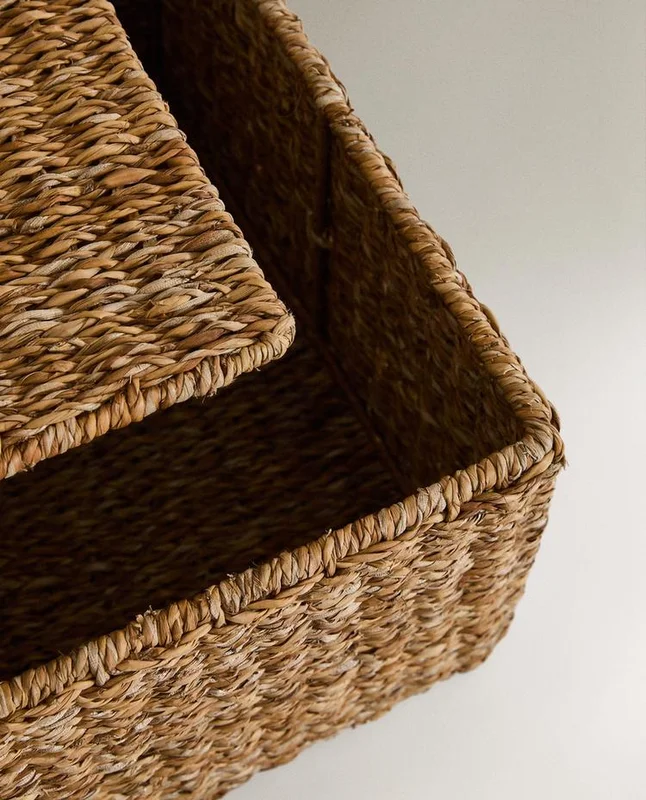 CESTA SEAGRASS TAPA - Canastos, Uruguay | Zara Home, vista 3