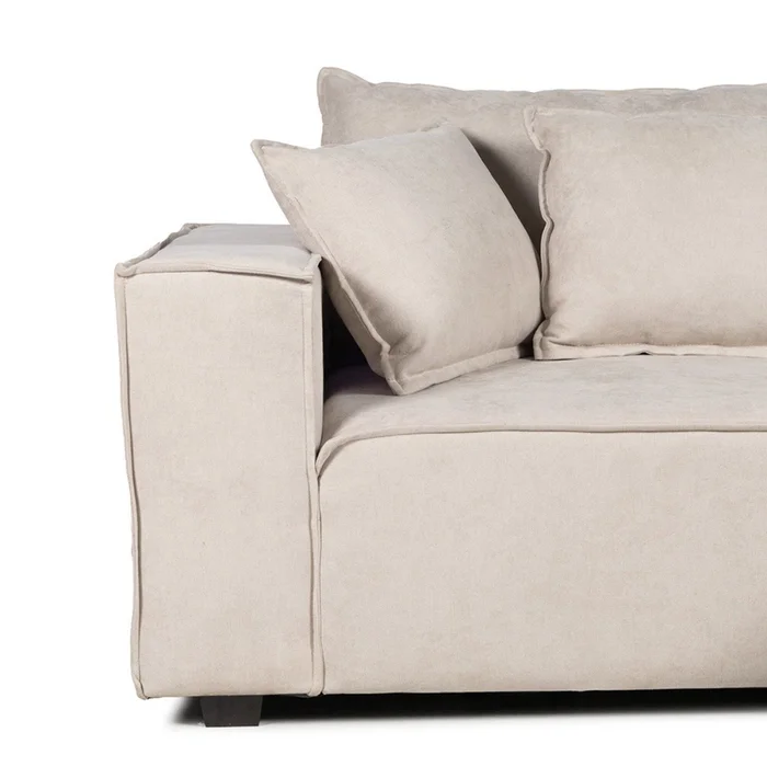 Sofá Modular Maia (2 módulos) - Tela Microfibra - 12072 (Beige) en Beige - Sillones y sofás, Uruguay | Nyr, vista 3