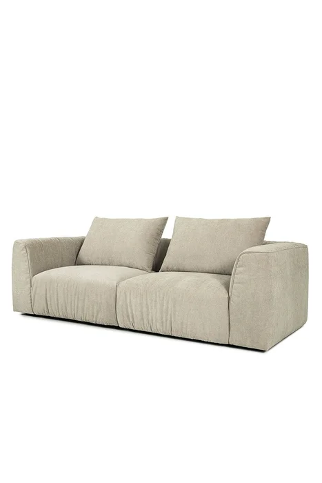 SOFA CORSO 236X105X80CM TELA GRIS CLARO - Sillones y sofás, Uruguay | Vinibel, vista 2