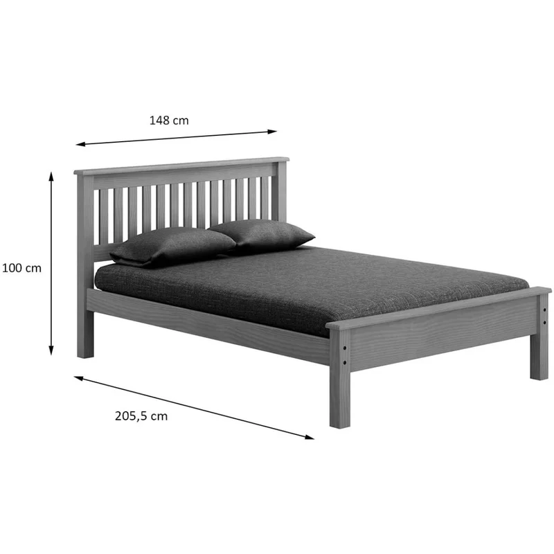 Cama 2 plazas Linea Parma - Miel en Amarillo - Dormitorio, Uruguay | La Cueva Muebles, vista 4