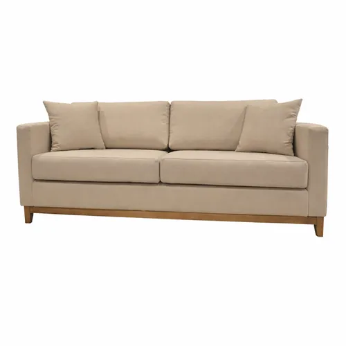 Sofá Felini 3 Cuerpos (200 cm) – Beige Aqua Block - Sillones y sofás, Uruguay | Berna home
