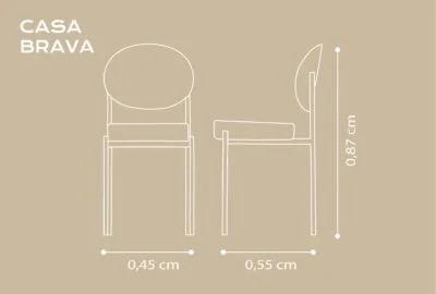 Silla Elza en Flame gelo / acero inox. Negro - Sillas, Uruguay | Casa Brava, vista 4