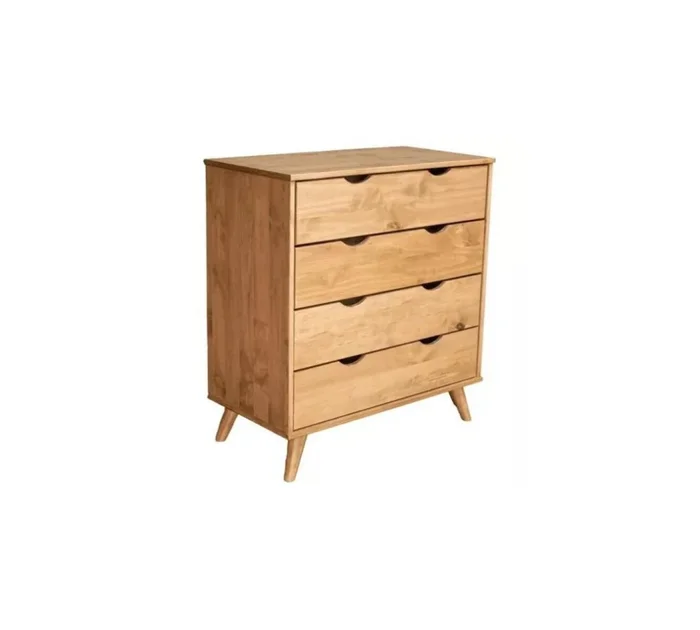 Cómoda 4 Cajones - Linea Dublin en Madera natural - Cómodas, Uruguay | Rústico Hogar, vista 3