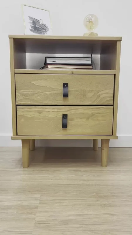 Mesa de luz Nordica Mikka - Madera Maciza en Madera natural - Mesas de luz, Uruguay | Balton, vista 6