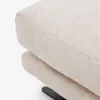 Reposapiés Veliro de chenilla beige y patas de acero con acabado negro 85 x 90 cm FSC Mix Credit en Beige - Sillones y sofás, Uruguay | Kavehome, vista 4 de 7