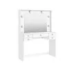 Tocador 5 Cajones Linea Retro Dormitorio Luces Espejo en Blanco - Mesas de living, Uruguay | Soy Hogar, vista 2 de 4
