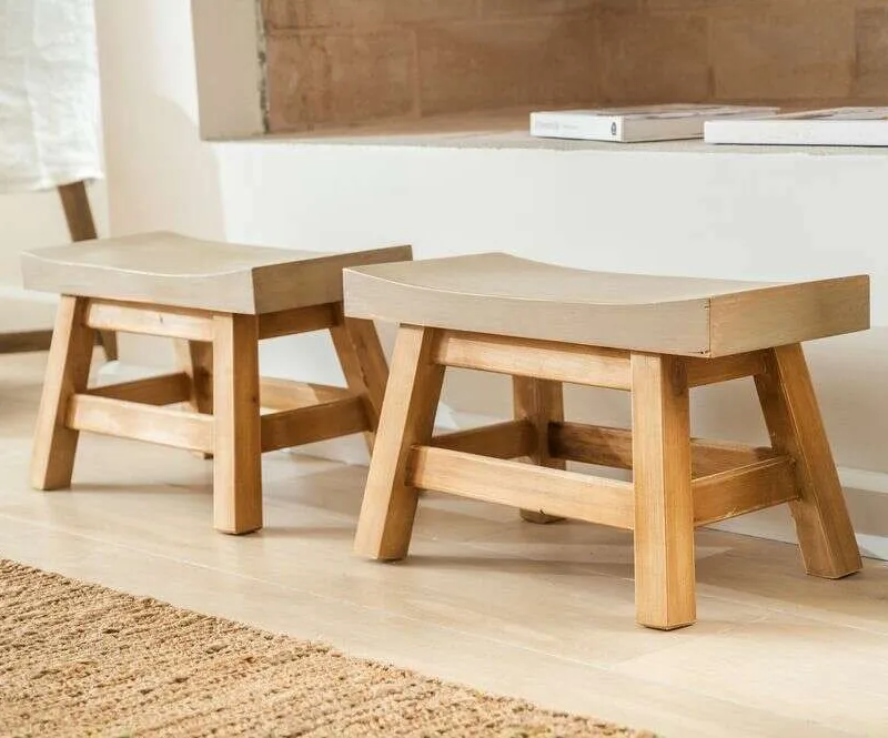 BANCO TAO - SMALL en Madera natural - Butacas, banquetas y puffs, Uruguay | La Iberica