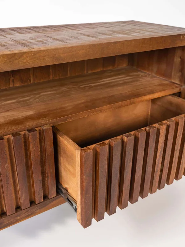 RACK RECIFE 1,25mt en Marrón - Muebles para TV, Uruguay | Fundamento Muebles, vista 3
