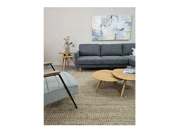 Sofa con Chaise PRADA PREVENTA - Dark Grey Tela Rústica en Dark Grey Tela Rústica - Sillones y sofás, Uruguay | Finkel, vista 6