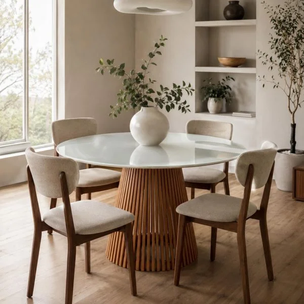 MESA MIAMI TAPA VIDRIO 120 CM - Muebles, Uruguay | Indrana, vista 4