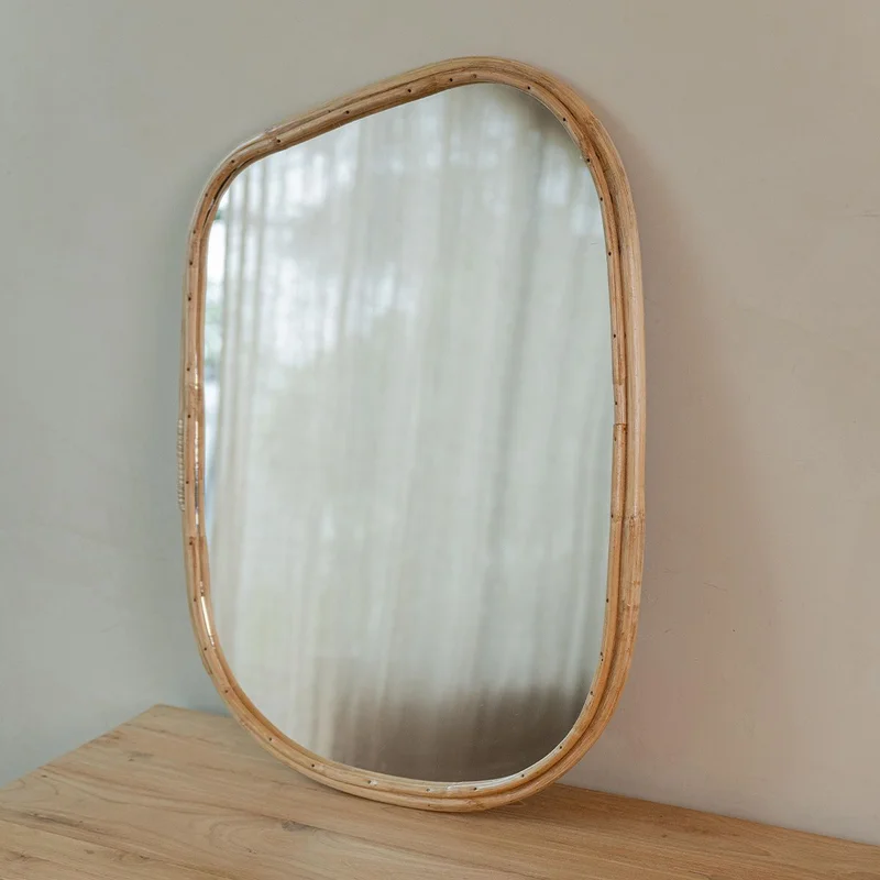 Espejo Bamboo irregular 73x51 en Madera natural - Espejos, Uruguay | De Arcos, vista 3