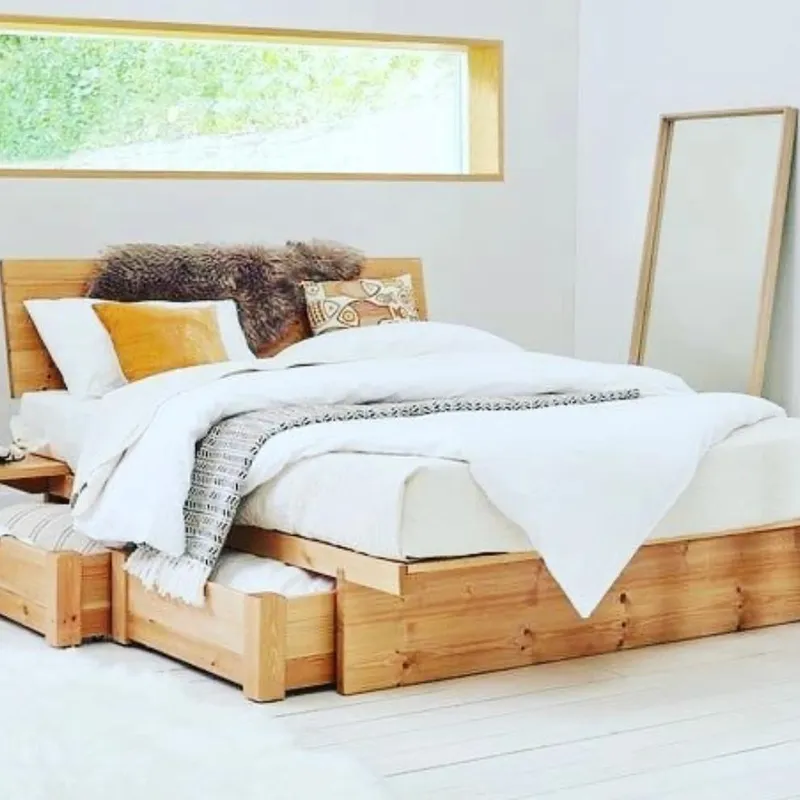 Cama Dorotea en Madera natural - Dormitorio, Uruguay | Treehouse Deco