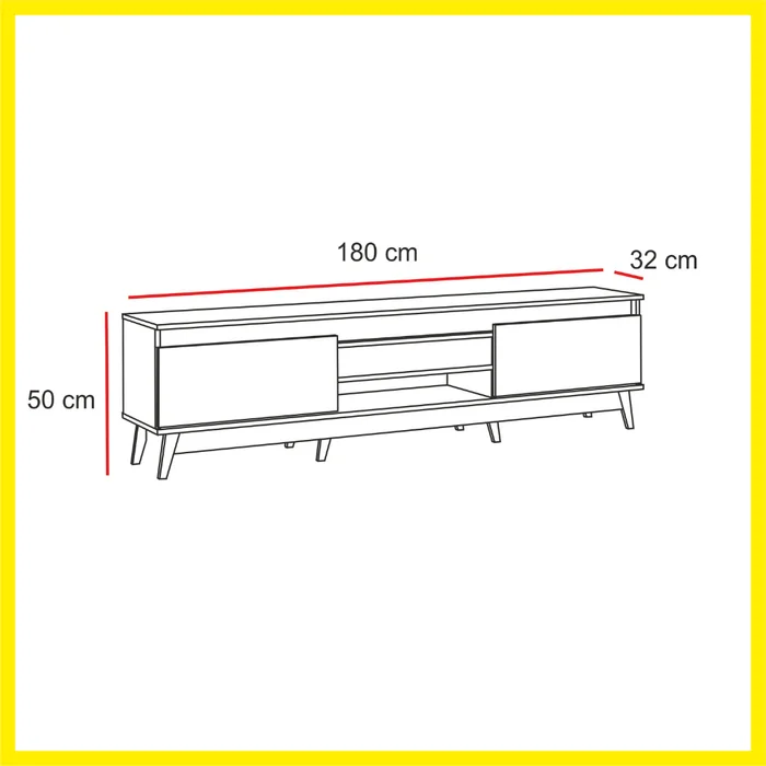 Producto: Rack 318 de AMARELO - Muebles para TV, Uruguay | Amarelo, vista 3