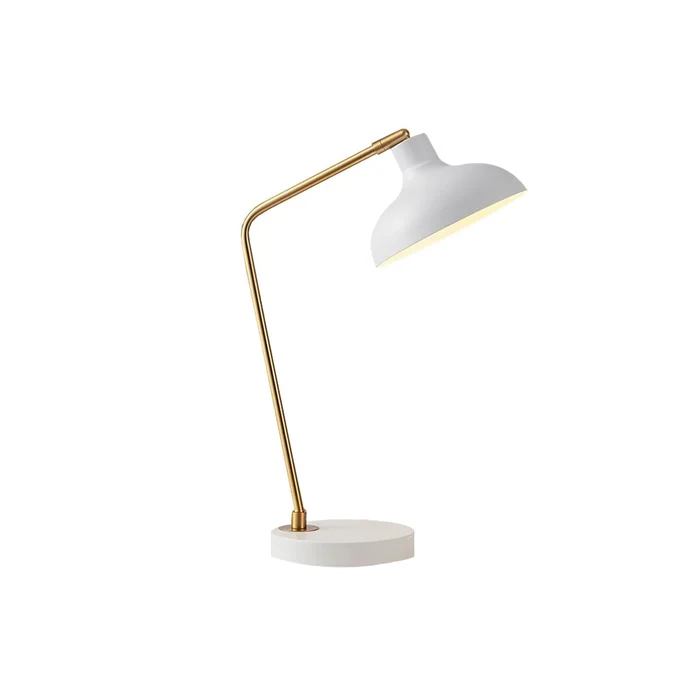 Lámpara de Mesa Arkansas Blanco en Blanco - Lámparas de mesa, Uruguay | Serlux