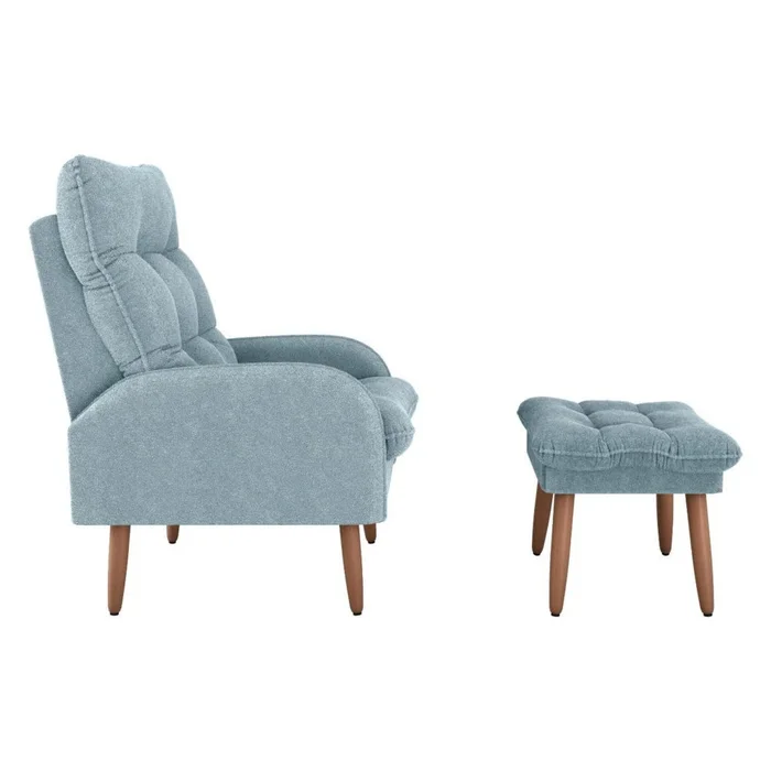 Kit Poltrona + Puff Relax - Azul en Azul - Sillones y sofás, Uruguay | Ecowood, vista 4