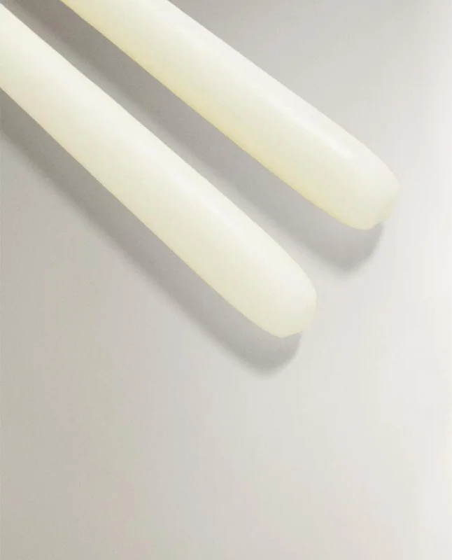 VELA DECORATIVA LARGA (PACK DE 2) en Blanco - Velas y Portavelas, Uruguay | Zara Home, vista 5