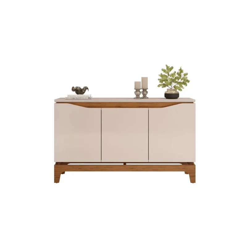 Aparador 3 puertas en MDF - Nice - Beige en Beige - Muebles para TV, Uruguay | Ecowood