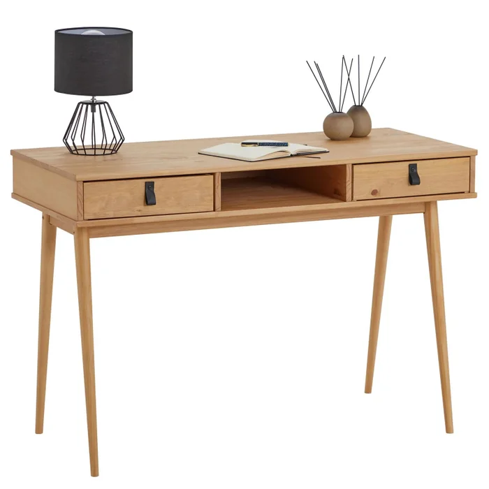 Escritorio 110cm Retro Milan - Madera Maciza en Madera natural - Escritorios, Uruguay | Balton, vista 9