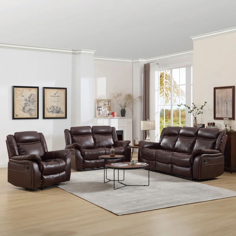 Sillón Recliner 3 Cuerpos - Kingdom en Marrón - Sillones y sofás, Uruguay | Ecowood, vista 4