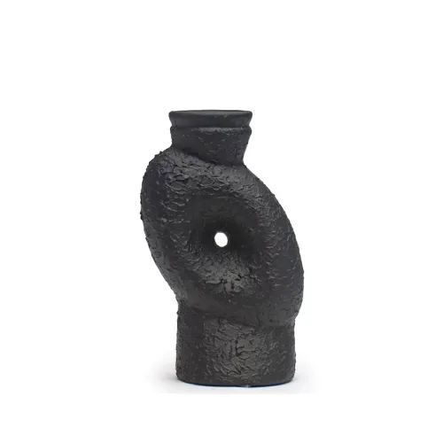 FLORERO CERAMICA 12x8.5x20CM NEGRO en Negro - Jarrones, Uruguay | Koz