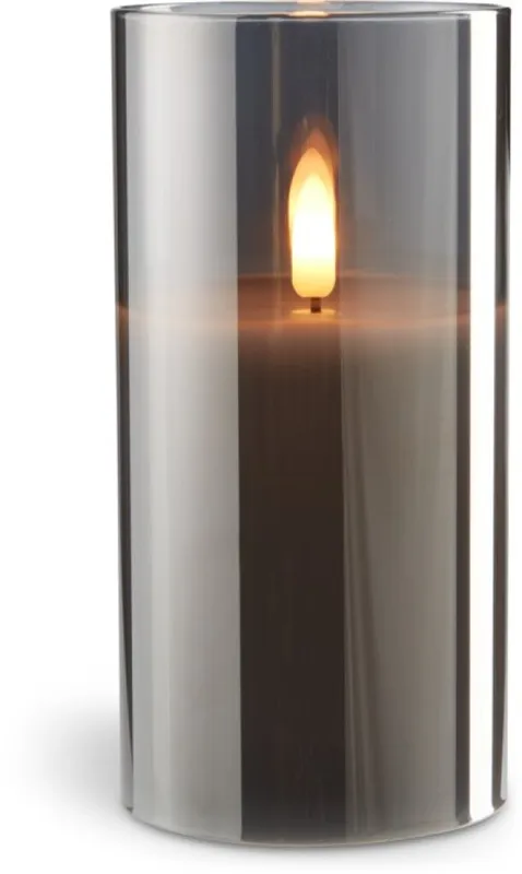 Vela pilar LED KLAUS Ø8xH15cm en Gris - Velas y Portavelas, Uruguay | JYSK