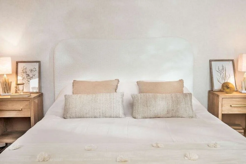 RESPALDO ORGANIC - CURVO - CORDERITO SINTETICO en Blanco - Respaldos de cama, Uruguay | La Iberica, vista 5