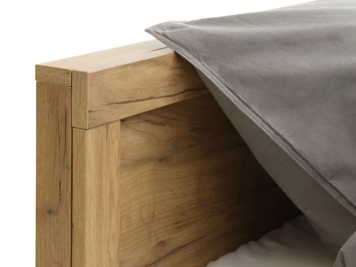 Estructura cama LINTRUP Queen 160x200 roble en Madera natural - Dormitorio, Uruguay | JYSK, vista 2