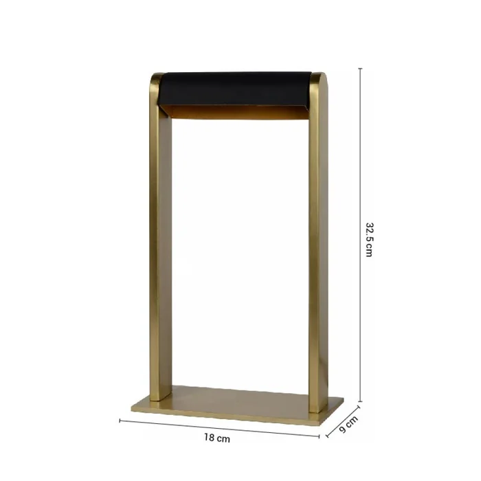 Lámpara de Mesa Gilly Dorado en Amarillo - Lámparas de mesa, Uruguay | Serlux, vista 5