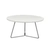 MESA CENTRO REDONDA - MADERA BLANCA - PATAS GRAFITO en Blanco - Mesas de living, Uruguay | Champagne Home, vista 1 de 4