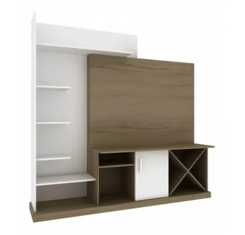 Rack para TV hasta 50" con respisa BLANCO - Muebles para TV, Uruguay | Que Sal Muebleria