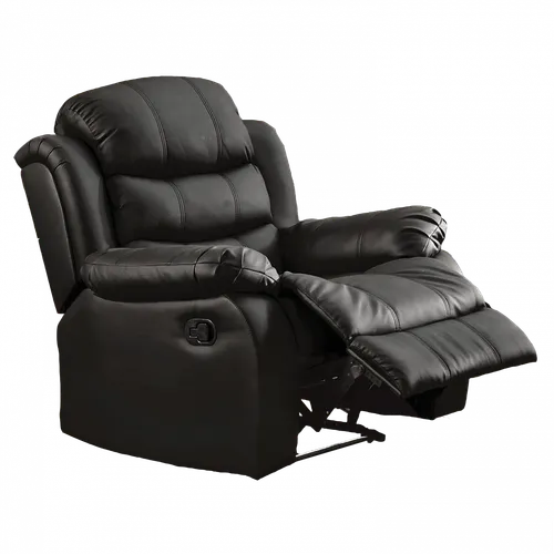 Sillon Recliner Sofa Reclinable Poltrona Butaca Beverly en Negro, Uruguay | Lais Muebles