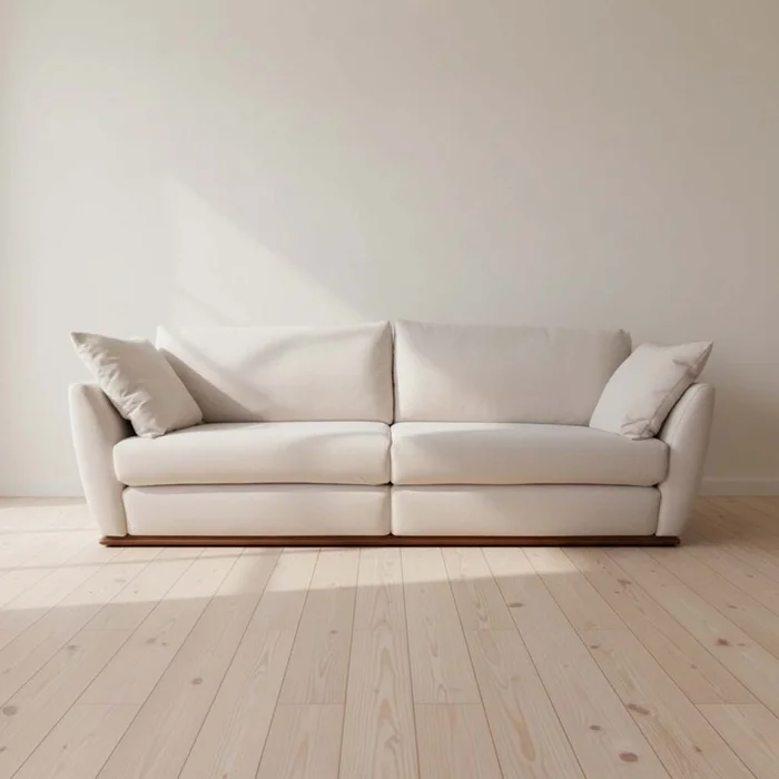 Sofá 4 Cuerpos Tela Natural-beige Milano Natural en Madera natural - Sillones y sofás, Uruguay | Divino